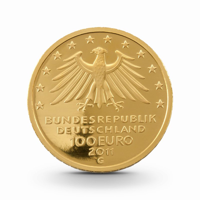 1 2 oz UNESCO Wartburg Goldmünze 100 Euro Deutschland 2011